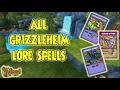 Wizard101 All GRIZZLEHEIM LORE SPELLS as of Feb 2022