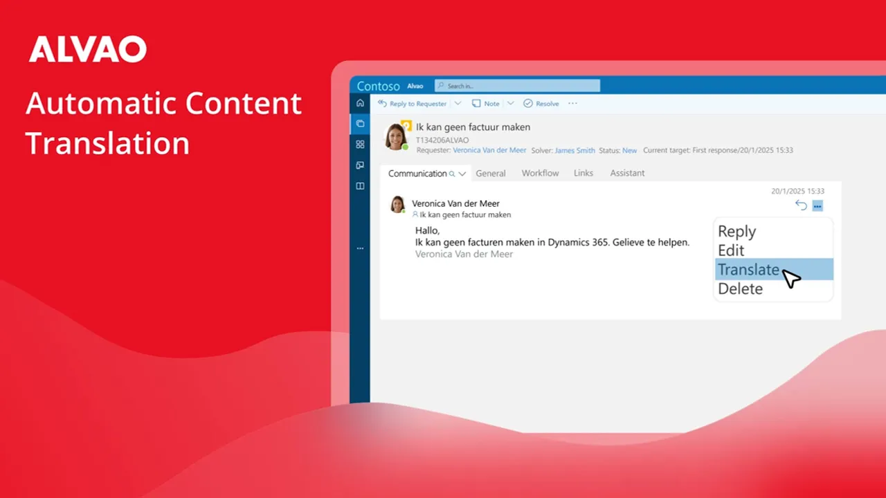 ALVAO Automatic Content Translation