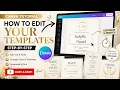 Wedding Elegance Essential Canva Tutorial - How to Edit Your Wedding Templates