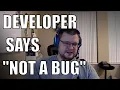 ChatGPT QA Interview Developer says this is not a bug what QA should do