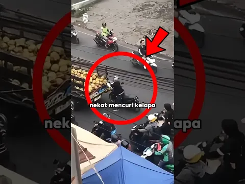 Orang Ini Bikin Malu Sendiri Karena Gagal Mencuri Kelapa Di Jalan Sampai Dilihat Banyak Orang⁉️😱
