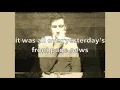 Nick Andrew Staver - Even God Gets The Blues - Lyric Video