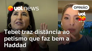 Daniela Lima: Simone Tebet traz distância ao petismo que faz bem a Haddad
