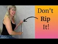 How to Repair Wallpaper Seams that are Open Lifting or Peeling Off aka Sticking Back Wallpaper