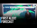Monday starts off rainy muggy conditions across Southern New England