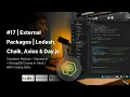 NodeJS Tutorial in Hindi External Packages Lodash Chalk Axios Day js