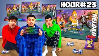 Last To Sleep Playing Simpsons Reload Fortnite Wins $1,000! *OBSBOT Gaming Setup*