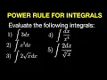 Power Rule for Integrals