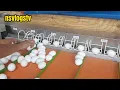 We use egg grading machine to sort egg sizes
