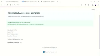 AI Hiring Assistant with Streamlit LLM-Powered Tech Interview Chatbot Internship Project