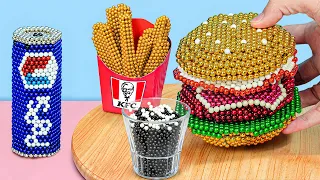 The CRAZIEST Fast Food Feast: Magnetic Burger & Fries| Satisfying ASMR Stop Motion