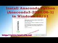 Install Anaconda Python Anaconda3-2024 06-1 in Windows
