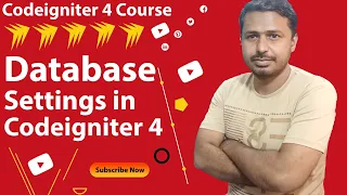 Setting database in Codeigniter 4 Setup Codeigniter 4 database Configure Database in ci4