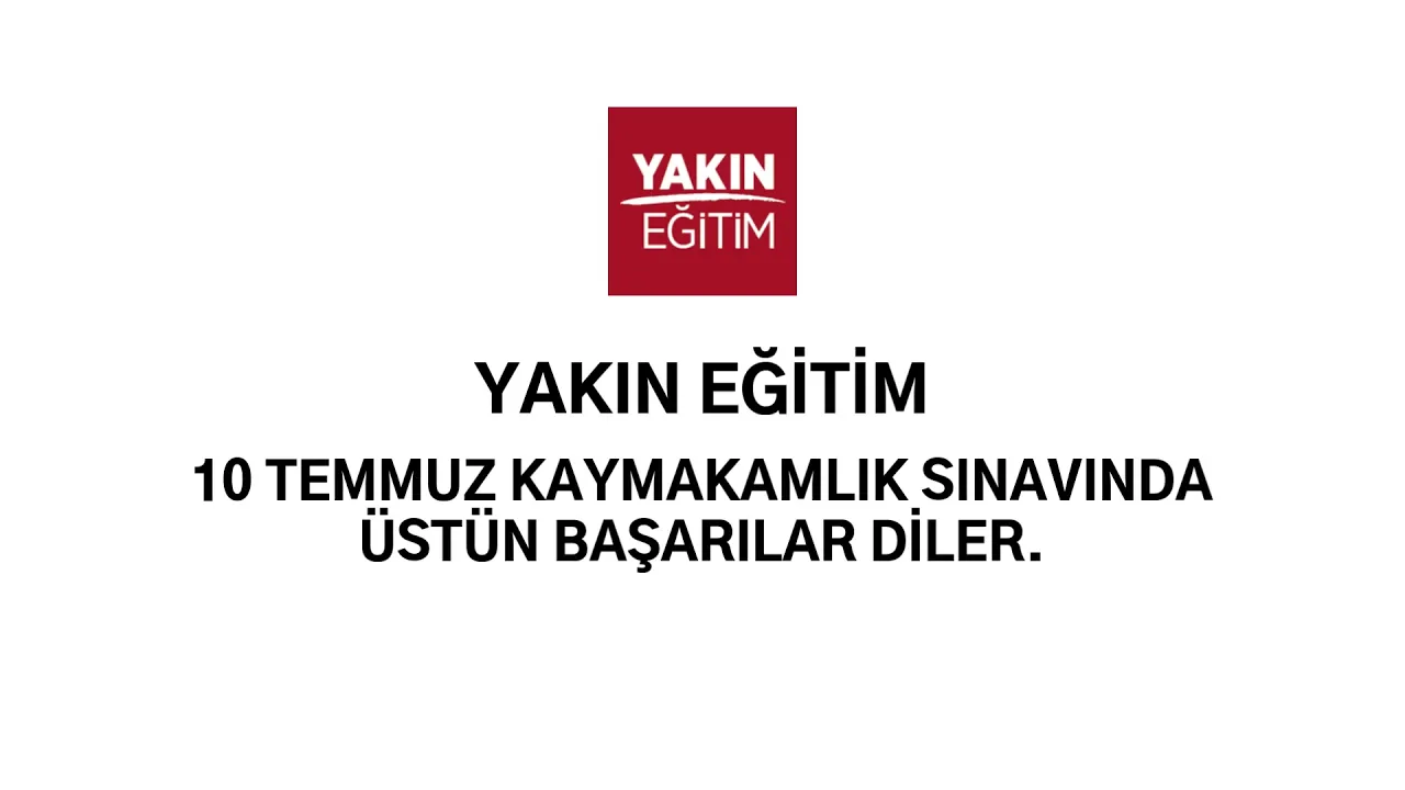 Yakın Eğitim Youtube Video