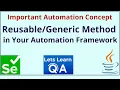 How to Create Method to Select from a Drop Down Selenium WebDriver Java Framework