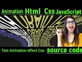 Make Css Creative Text Animation Rotation Effects Html Css js Projects Typing Effects Code