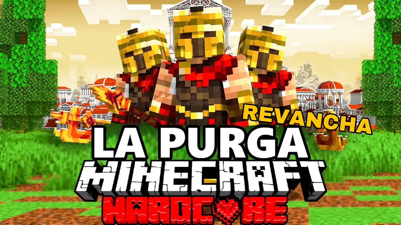 100 Jugadores Simulan una Purga Antigua en Minecraft…REVANCHA!