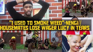 housemates lose wager lucy in tears nengi makes shocking revelation about herself