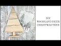 DIY Woodland Deer Christmas Tree Hobby Lobby Tree Gift Bag Decoupage Woodland Christmas