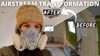 54yo Airstream upcycled to DREAM Tiny Home in just 60days?!