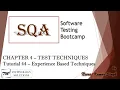 Software Testing Bootcamp Experience Based Testing Test Techniques Software Testing Tutorials