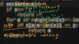 12 Implement STRSTR String Python GFG Must do coding Questions