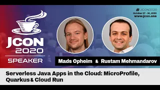 Serverless Java Apps in the Cloud Microprofil Quarkus Cloud Run EN JCON 2020