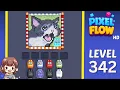 Pixel Flow Level 342 Solution Walkthrough