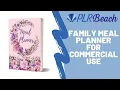 Boho Blooms Family Meal Planner Commercial Use Printable