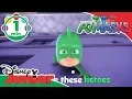 Download Lagu PJ Masks | Theme Song Sing-A-Long 🎤 | Disney Kids