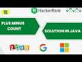 Plus Minus Hackerrank Solution in Java Plus Minus Hackerrank solution in Java in Tamil
