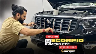 How We PPF Install a Scorpio N Bumper Like Professionals | Full Process