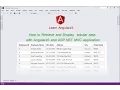 Part 4 - How to Retrieve and Display tabular data with AngularJS and ASP NET C application