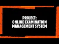 Online Examination Management System in java OOPS