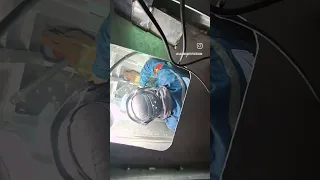 Tight spaces #welding #aluminiumfabrication #performanceboats #boatbuild #construction