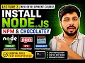 How to Install Node js NPM in Windows Hindi