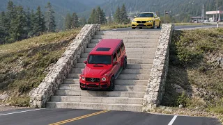 Cars vs Stairs Challenge #17 in BeamNG Drive!