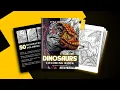 Dinosaur Coloring Book - 50 Coloring Pages for Adults Teens