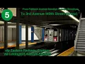 MTA NYCT R142 5 Train From Flatbush Ave To 3rd Ave IRT Mainline
