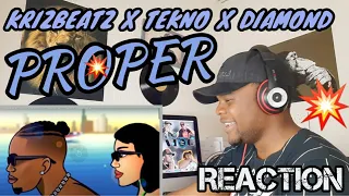 krizbeatz u0026 tekno u0026 diamond platnumz proper visualizer reaction