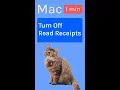 macOS Turn Off Read Receipts iMessage for Mac