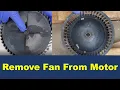 How to Remove a Blower Wheel Off a Bathroom Exhaust Fan Motor Broan NuTone