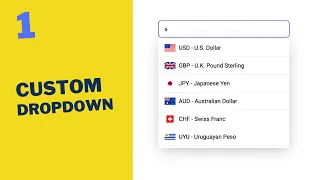 How To Create Custom Dropdown Using HTML CSS JavaScript Part 1