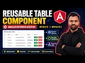 Create Reusable Table Component in Angular Input Output Real-Time Example