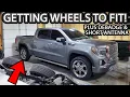 How to Get wheels to fit 2019-2023 Sierra and Silverado Plus Debadge and Short Antenna