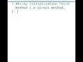 Direct array initialization without using numpy library in python