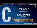TECHNICAL C Programming Data Types - Tamil