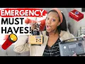 Emergency Must Have Items Creating an Emergency Care Kit