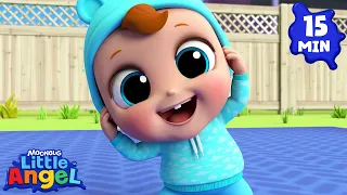 Morning Stretch Routine | Animal Learning Videos | Little Angel Kids Songs & Nursery Rhymes