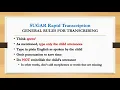 SUGAR 04 Transcribing a language sample